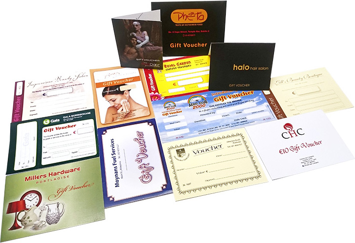 Assortment of Gift Vouchers and Gift Cards