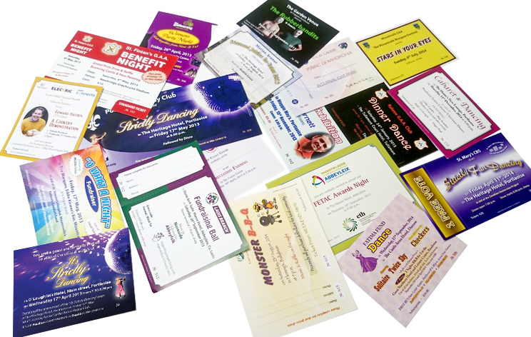 Various Tickets - Event Tickets, Fundraising Tickets, Lotto Tickets